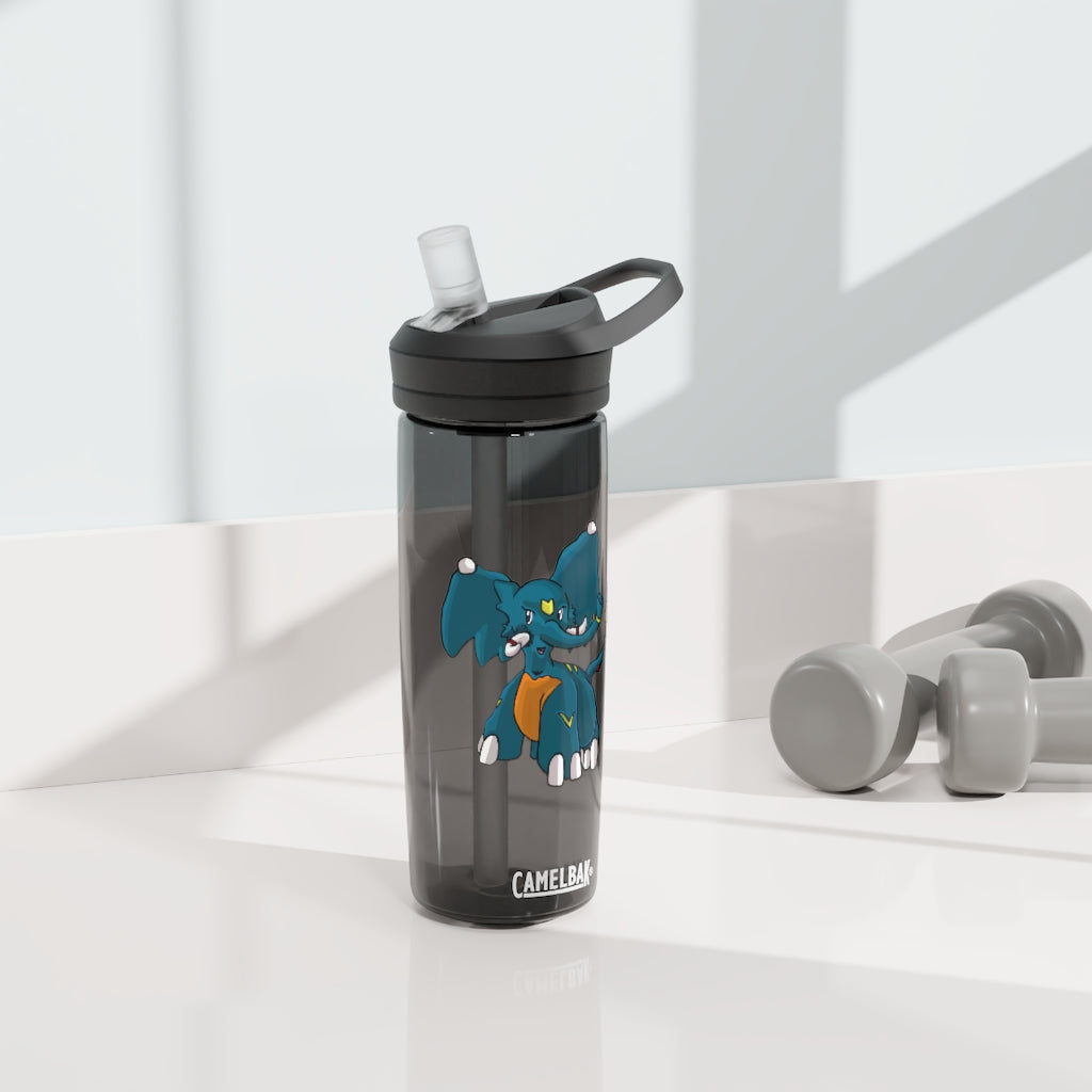 Tuskhann CamelBak Eddy® Water Bottle in 20oz and 25oz sizes, showcasing its durable Tritan™ material and spill-proof design.